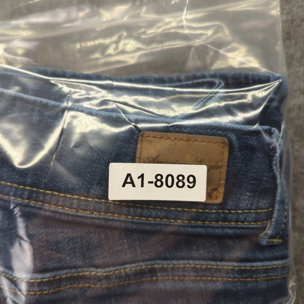 American Eagle Jeans Womens 8‎ Blue Original Boot Cut Stretch Faded Western